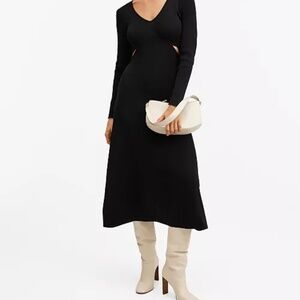 MANGO - Women's Side Slit Dress